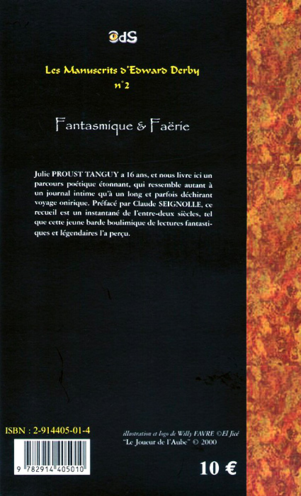 Fantasmique et Faërie - un livre de Julie Proust Tanguy